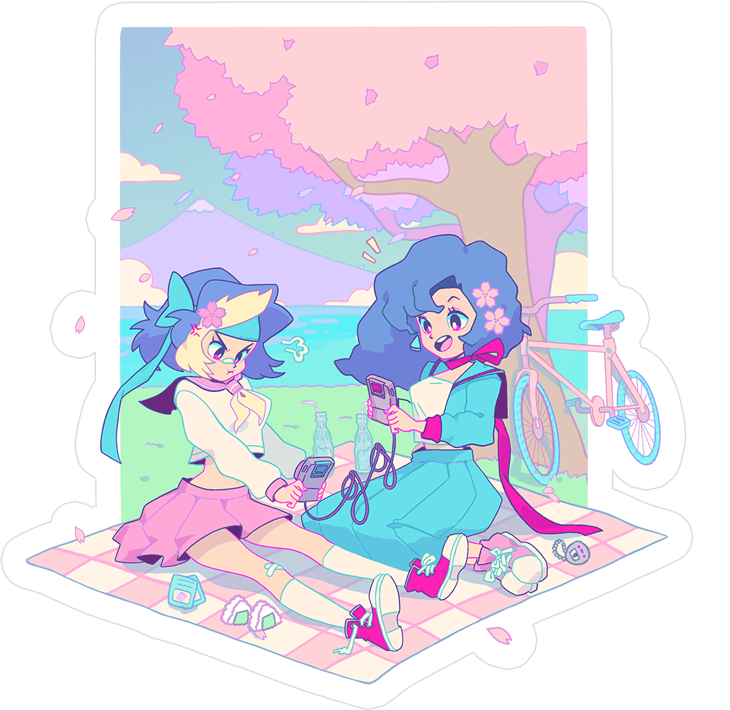 Game Gyaru - Sakura Picnic Sticker