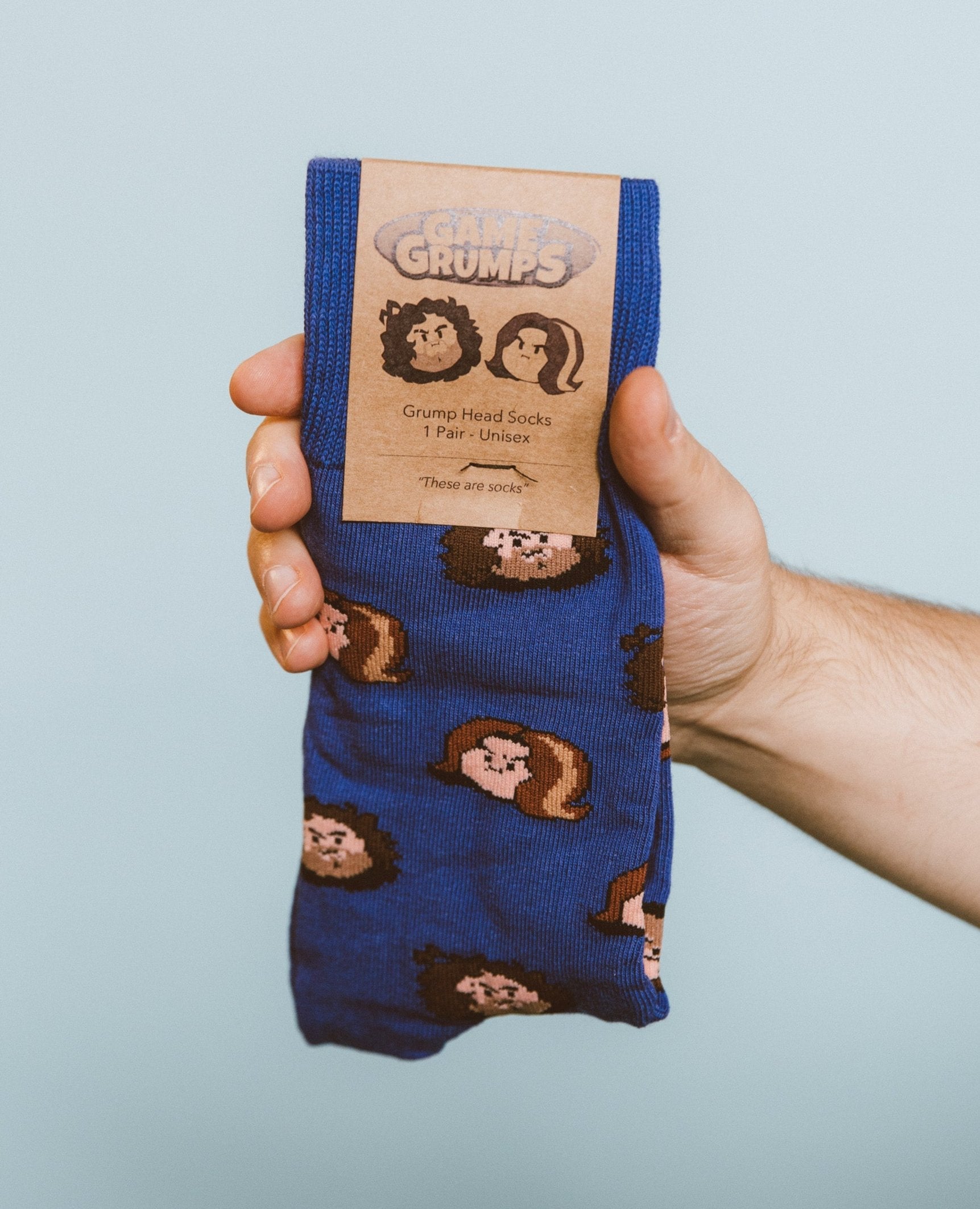 Game Grumps - Grump Head Socks - One Size Fits All